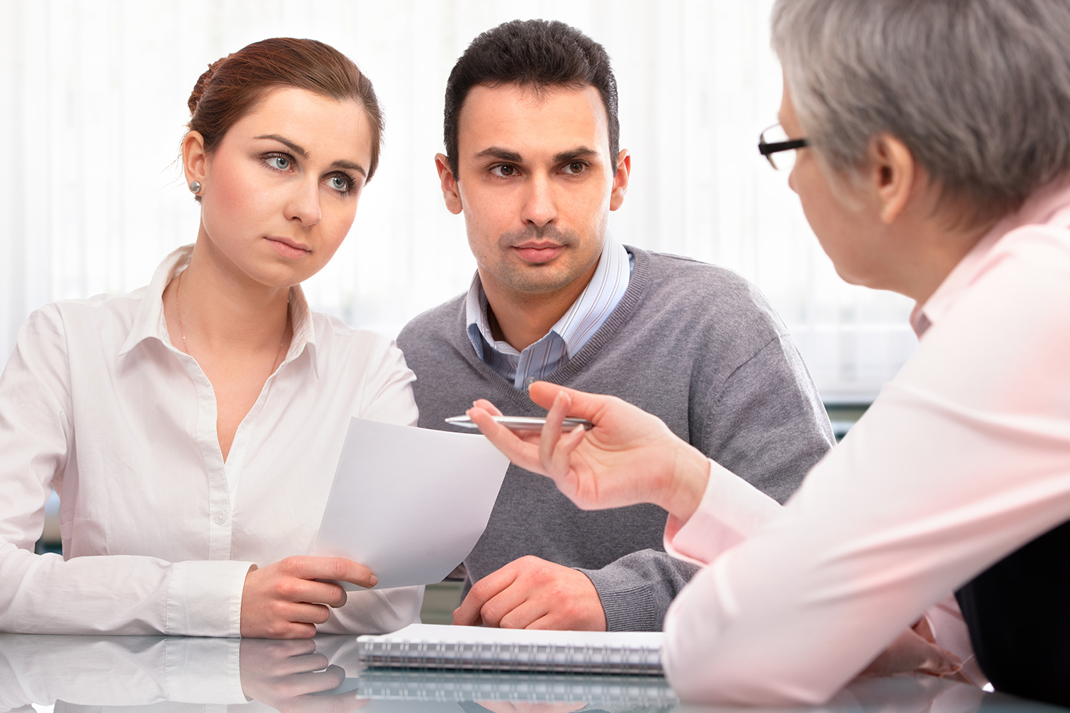 Probate lawyer consulting with a client